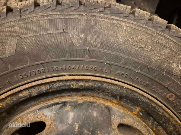 Колеса TRANSIT- 15" 6.5 PCD:5x160 ET60 + шипованные шины 195