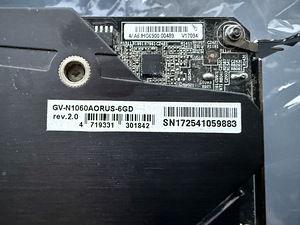 AORUS GeForce GTX 1060 6GB (3 foto / 3)