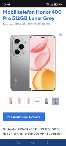 Honor 400 Pro, 512GB.
