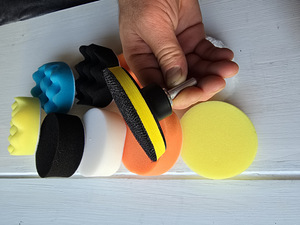 Poleerimispadjad 8cm komplekt 9tk akutrelli jaoks (3 foto / 3)