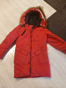 Talveparka punane158/164 (2 foto / 2)