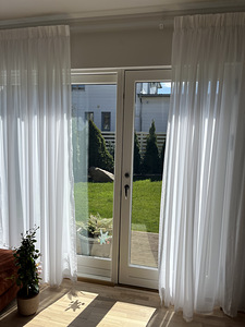 Valged õhulised kardinad 240x270 cm, 7 tk (kokku 18,9 m lai) (4 foto / 5)