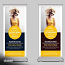 Roll up баннер выставочный рекламный стенд стойка 85x200 cm (фото #1)