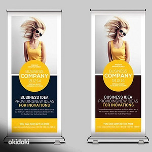 Roll up bänner reklaam Rollup bänner 85x200 cm (1 foto / 2)