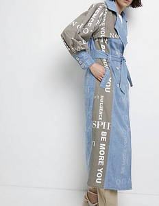 River Island super stiilne mantel/ denim!! Uus! (1 foto / 3)