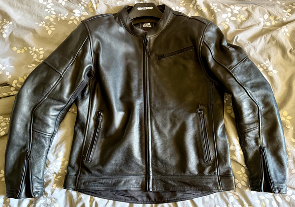 Uus meeste must nahast Oxford mootorrattajope XL 52/54