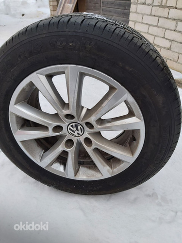 Продам 4 колеса для Volkswagen , 18" с новой резиной (фото #1)