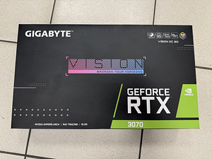 Продается GIGABYTE Nvidia RTX 3070 8GB Vision OC (2 фото из 3)