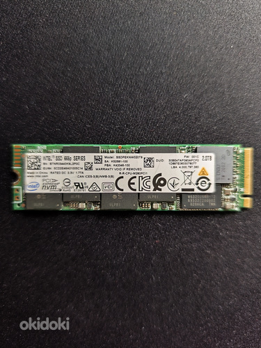 Müüa Intel M2 NvMe SSD 2TB
