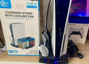 PlayStation 5 / PS 5 + 2 joysticki ja 2 mängu. (3 foto / 8)