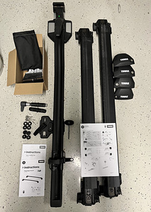 Katuseraam Thule WingBar Edge + TopRide rattahoidja