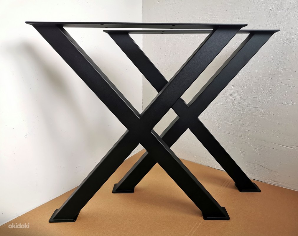 Опора для стола X образная / черная / высота 85 см. / ширина 60 см. / нерегулируемое