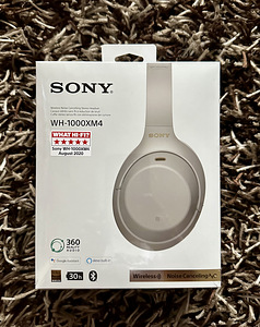 Sony WH-1000XM4 must/hall, kõrvaklapid.