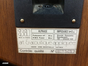 3a alphase art acustique appliquee kõlarid (3 foto / 3)