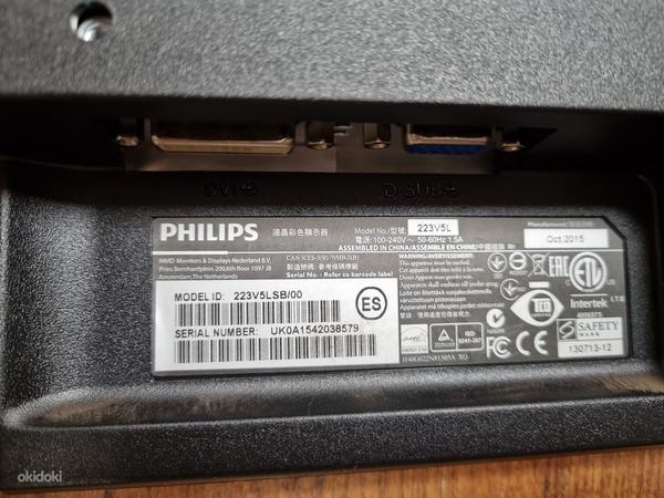 PHILIPS 223V5L IPS, FHD, светодиодный дисплей (фото #4)