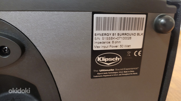 Klipsch Synergy S-1 BLK Surround Speakers (foto #4)