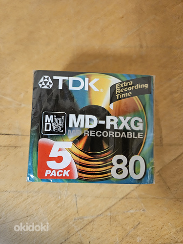 5x TDK Md-rxg & Green MD Minidisc 80