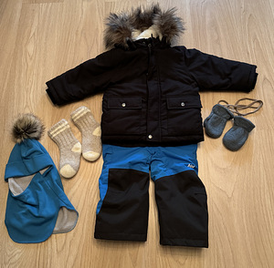 Зимняя куртка NEXT 92+ зимние брюки Helly Hansen 86+ шапка Lenne 50