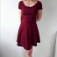 Красное платье с пайетками, платье трикотажное, S (фото #2)