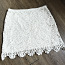 Белая кружевная юбка высокого качества, S (фото #1)