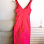 Новое шелковисто-кораллово-розовое торжественное платье, размер XS (фото #4)