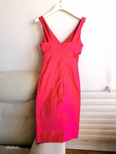 Новое шелковисто-кораллово-розовое торжественное платье, размер XS (фото #4)