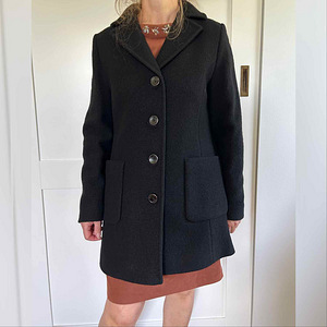 Uus 100% villane Dixie Coat must mantel, 38/M (1 foto / 2)