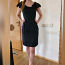 Naturaalsest siidist must pidulik kleit, siidkleit, S (foto #2)