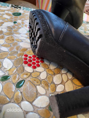 Кожаные ботинки högl черного цвета на каблуке, ботинки, 39 (фото #4)