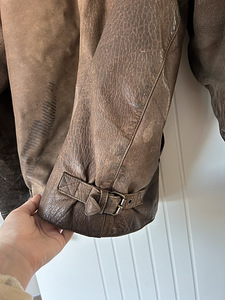 Kulutatud pruun meeste vintage nahktagi, XXL (4 foto / 5)