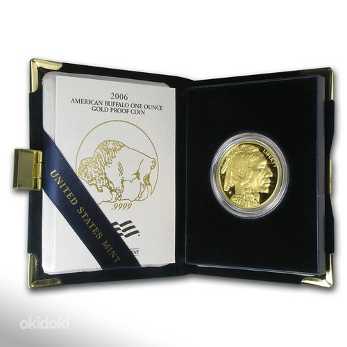 Золотая монета Американский Буйвол 1 унция 2006 года в пруфе (фото #3)