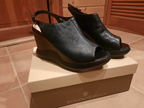Новые кожаные туфли на танкетке Stefano Sabella, размер 38.