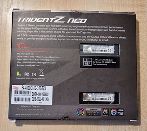 Mälu G.skill Trident Z Neo 2x16GB DDR4 4000MHz (4 foto / 6)