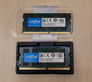 Sülearvuti mälu Crucial 2x16GB DDR4 SoDIMM (2 foto / 2)