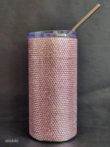 Термос 4050 с розовым кристаллом (фото #2)
