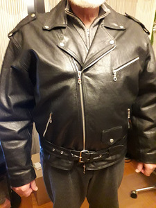 Мужская кожаная куртка косуха размер 60-62