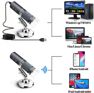 Ninyoon Digitaalne Mikroskoop juhtmevaba WiFi 4k (4 foto / 9)