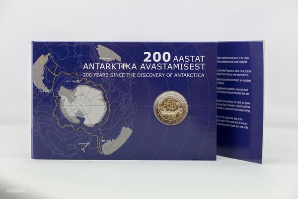 Монетная карта 2 euro 2020 Антарктида. BU (фото #2)