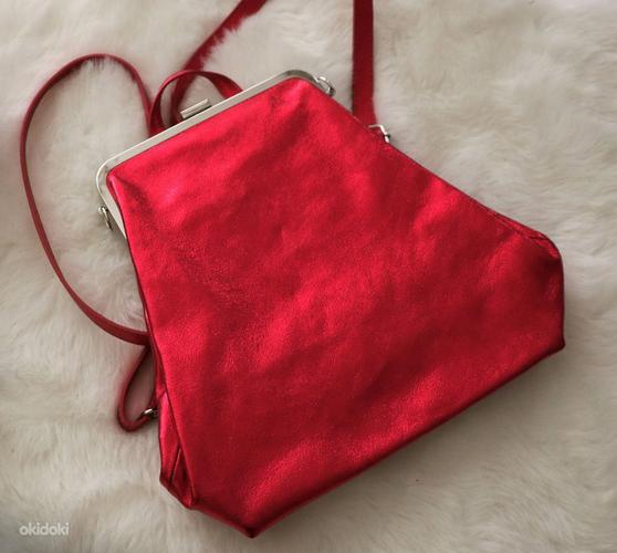 Sädelevast nahast luksuslik õla-seljakott, erinevad värvid (foto #1)