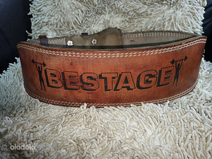 Nahast tõstevöö BESTAGE fitness (3 foto / 6)