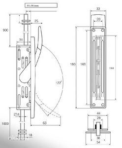 Быстродействующий шпингалет ABLOY DF3000, новый (2 фото из 3)