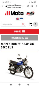 Mopeed Romet ogar 202FI (2 foto / 4)