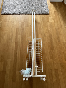 Riidestange BREN 80x36xH165cm valge, teras, puit (5 foto / 6)