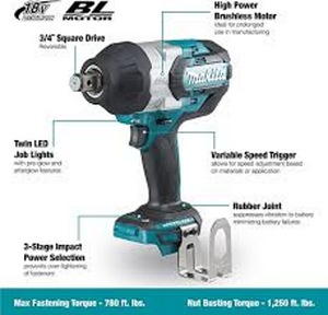 UUS MAKITA DTW1001Z, ilma aku ja laadijata. (2 foto / 2)