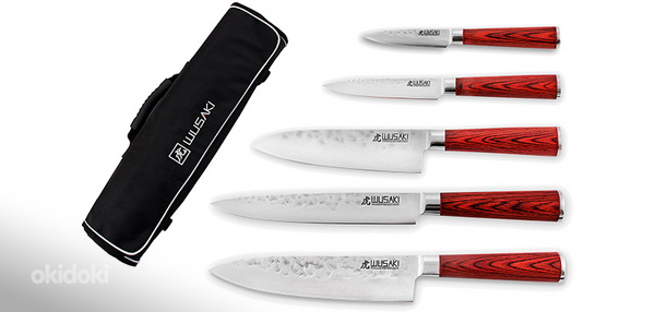 Jaapani kokanugade komplekt Wusaki X50 seeria 5 nuga