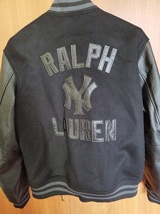 Polo Ralph Lauren NY Yankees MLB Black Leather ,XL (2 foto / 8)