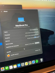 Macbook Pro 2020 i5 16GB 512GB SSD (3 foto / 3)