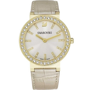 Swarovski Women's Citra Gold Leather Swiss Quartz Watch (1 foto / 3)