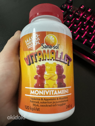 UUS! Sanasol laste vitamiinid karud 90 tk (foto #1)