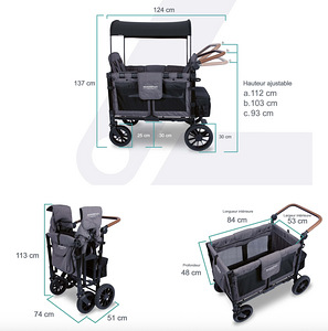 Wonderfold Luxe W4 käru neljale (5 foto / 5)